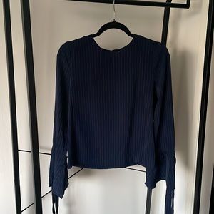 J.O.A Flounce Sleeve Blouse